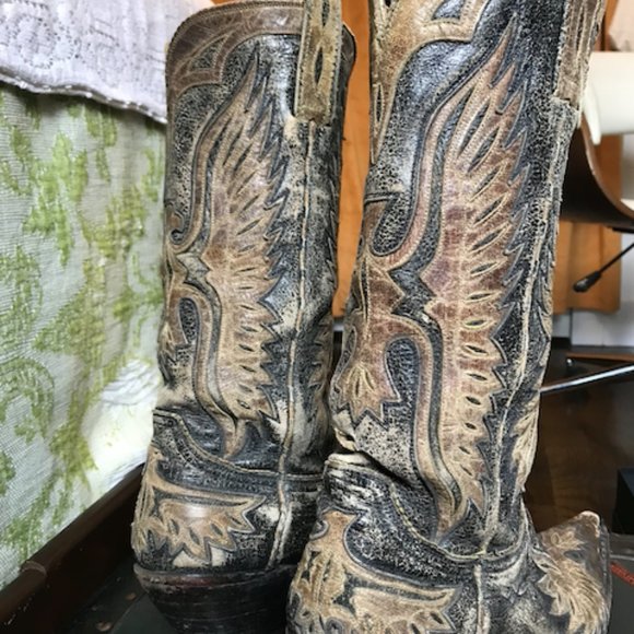 Old Gringo Eagle Boot - Distressed Cowboy Boot - Picture 2 of 10